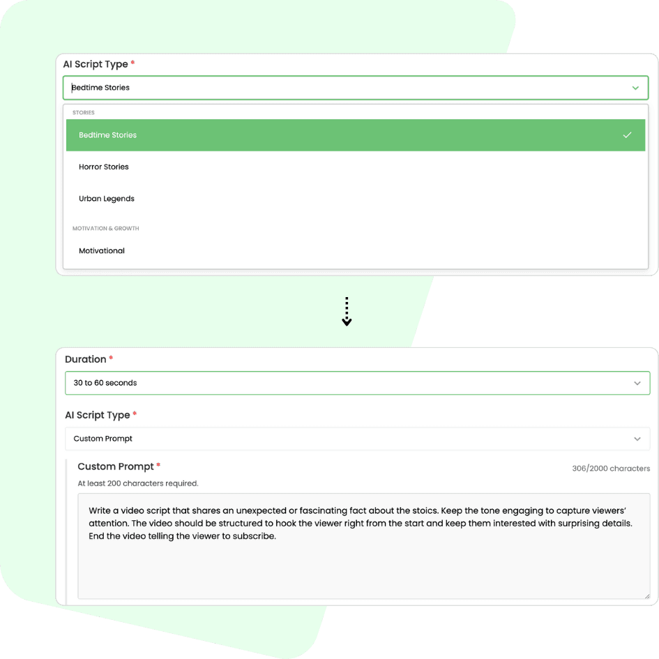 Customizable prompts