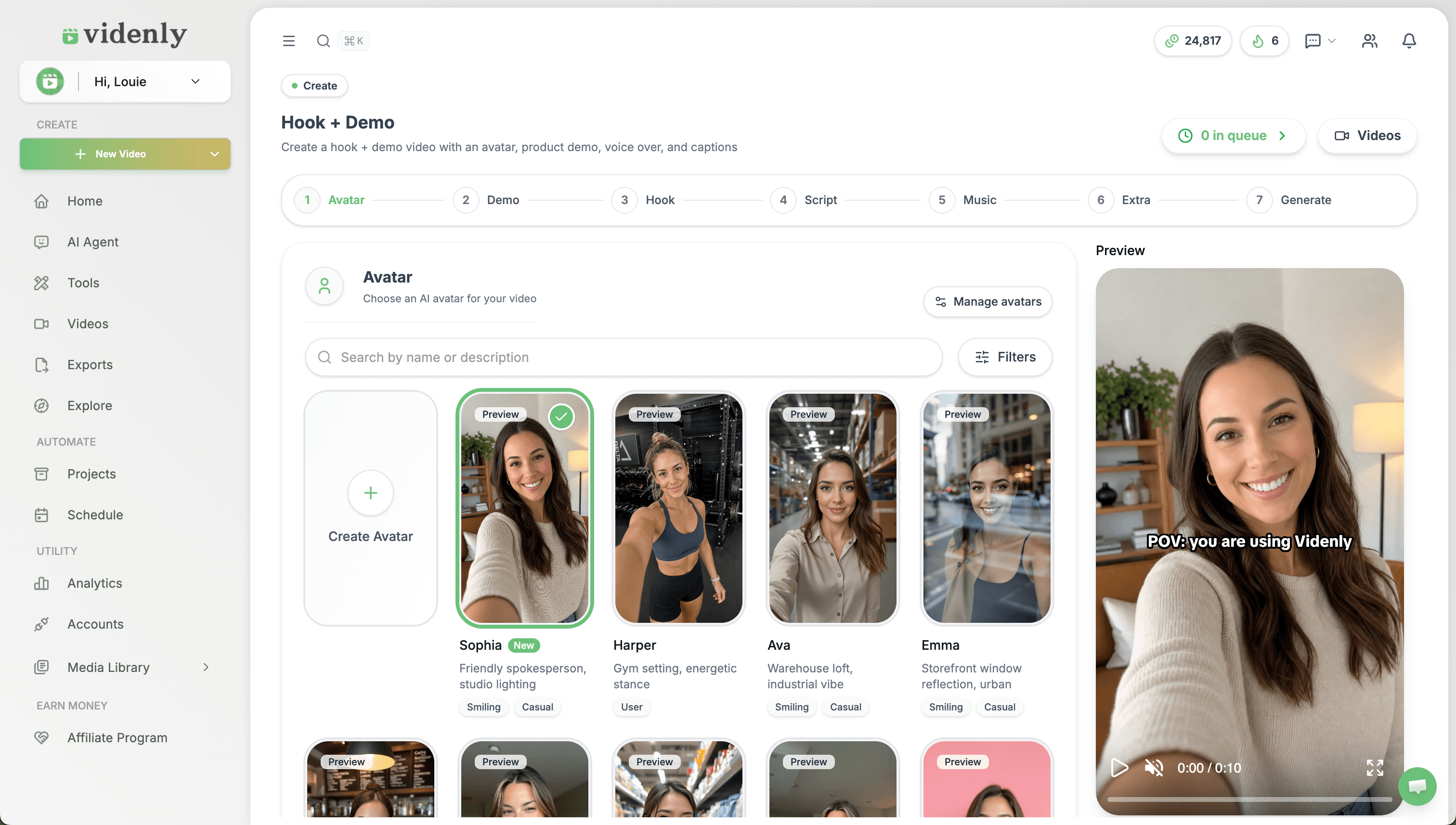 Videnly UGC ad creation workflow