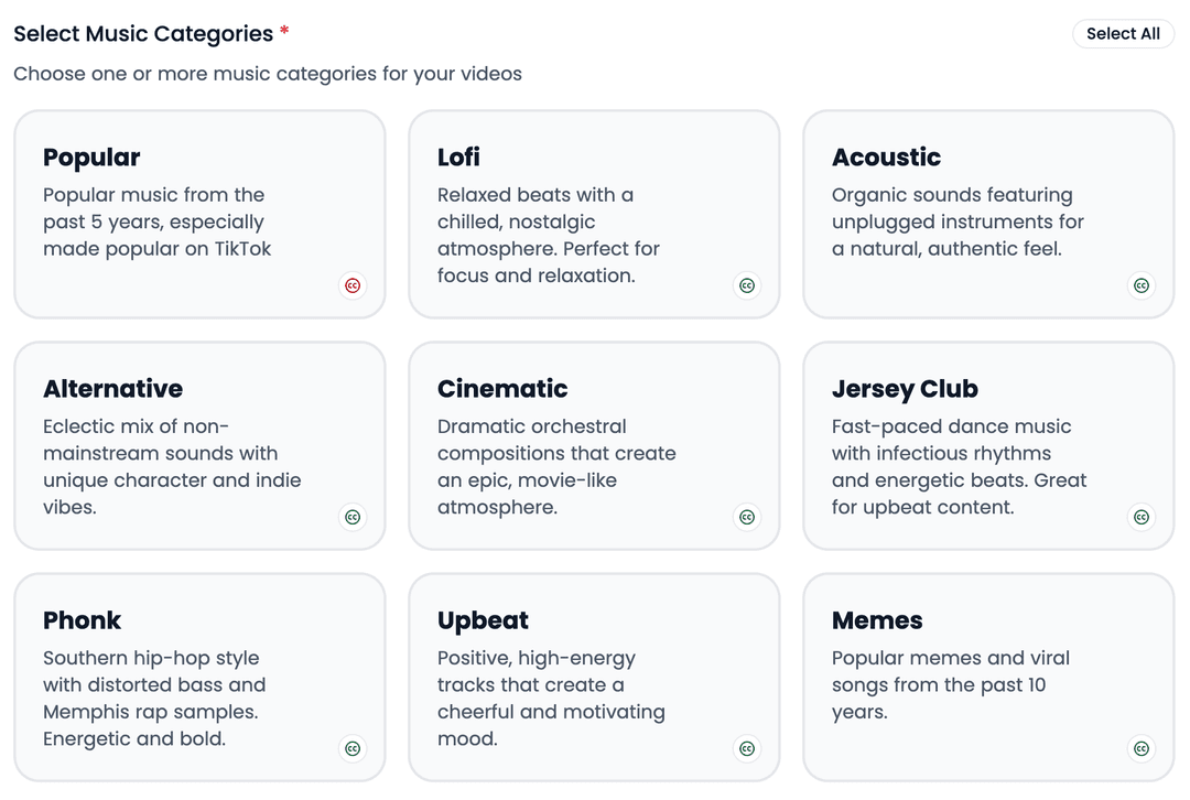Videnly Music Library Interface