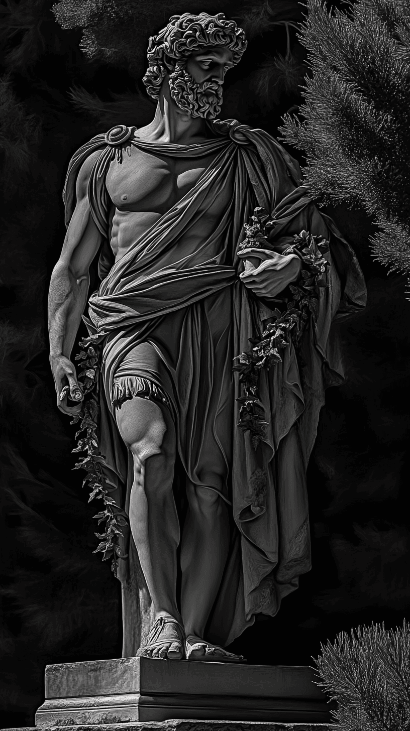 Black & White Stoic art style