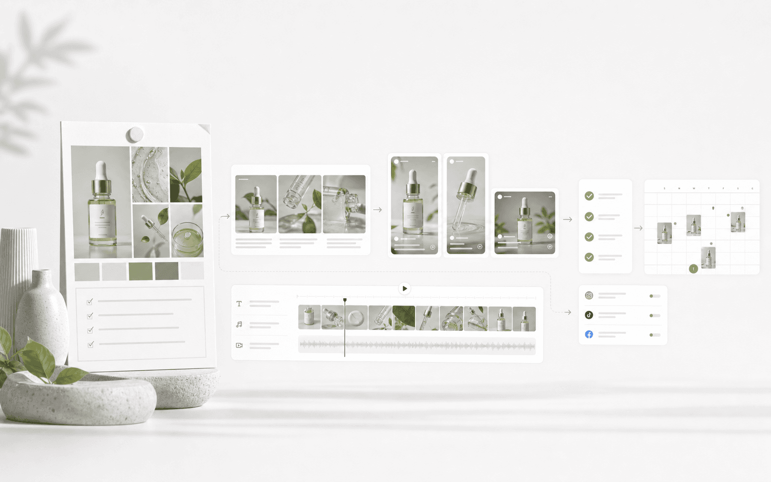 Videnly marketing workspace with reusable campaign controls