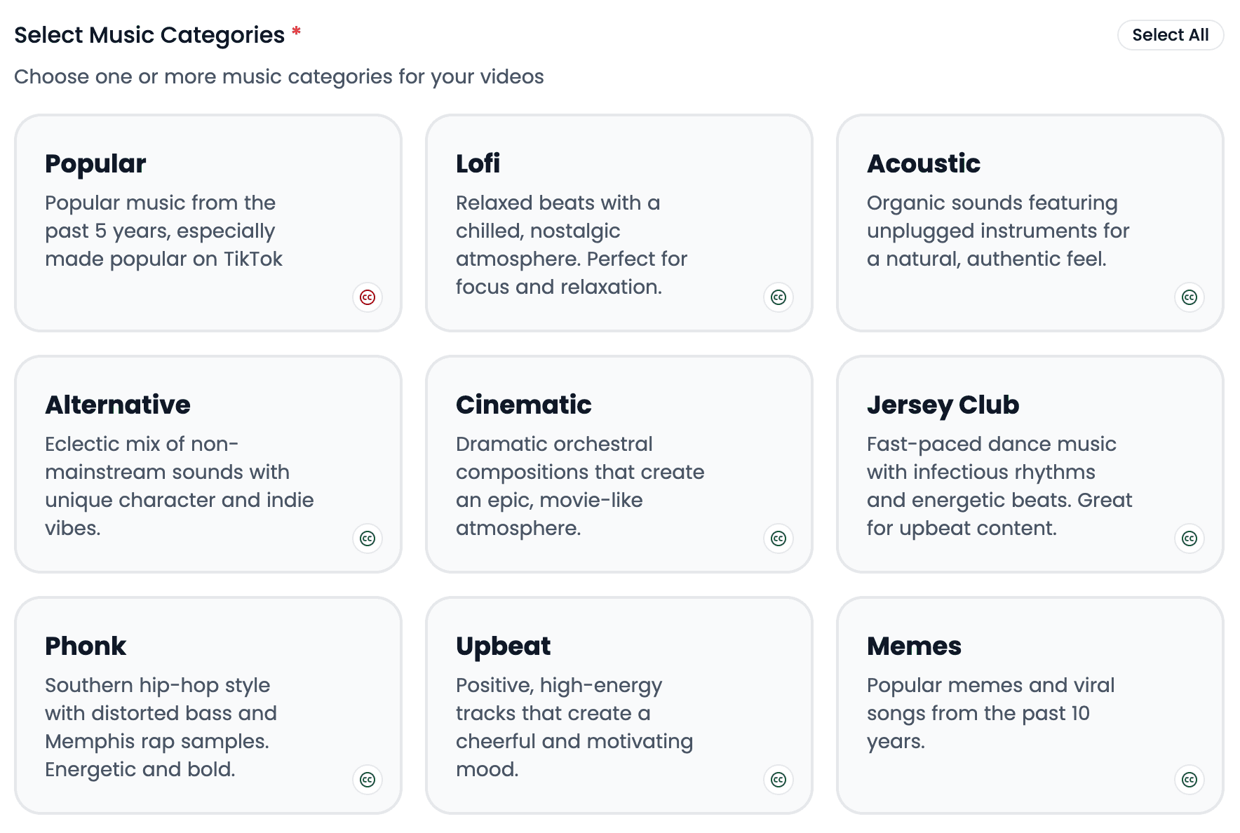 Videnly Music Library Interface