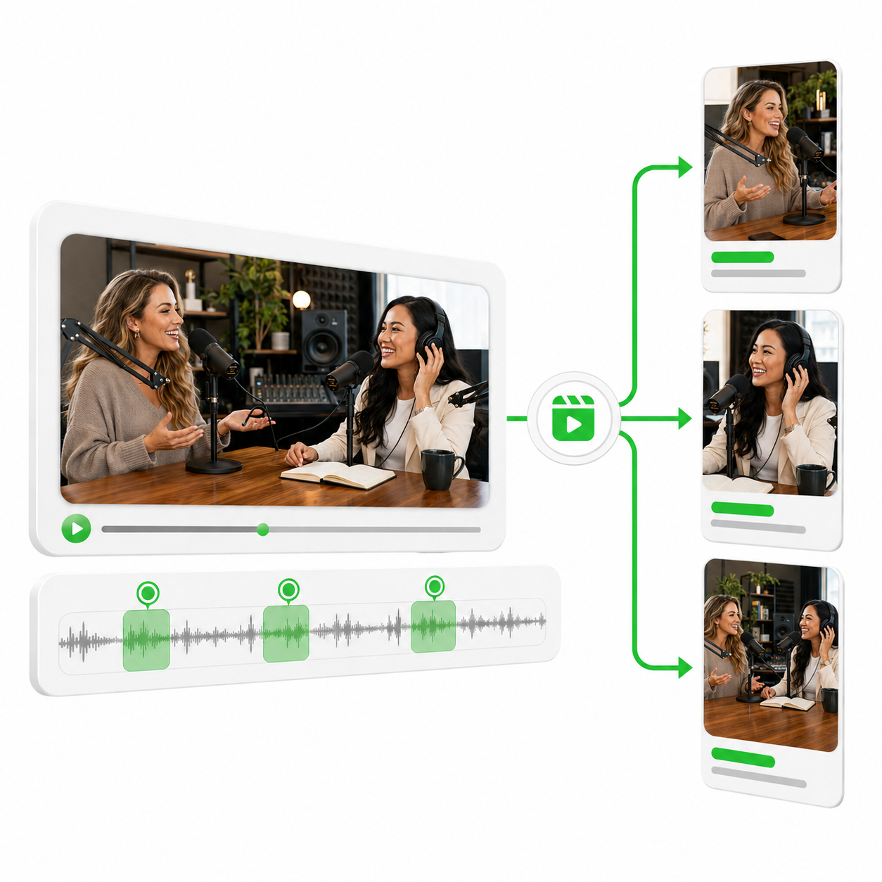 Videnly Smart Auto Clip workflow preview